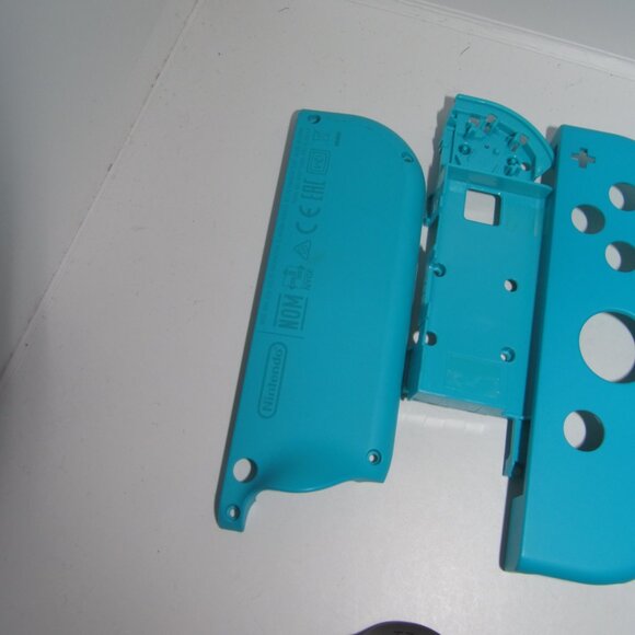 Nintendo Switch Joycon Shells Case Housing Neon Blue OEM Original Replacement - Picture 2 of 3